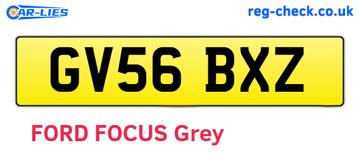 GV56BXZ are the vehicle registration plates.