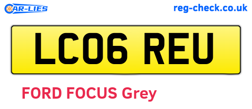 LC06REU are the vehicle registration plates.