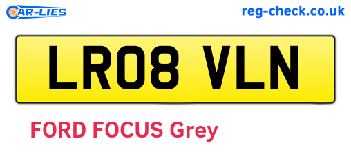 LR08VLN are the vehicle registration plates.
