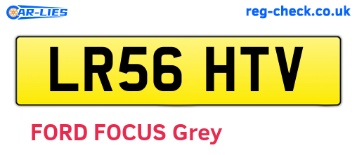 LR56HTV are the vehicle registration plates.