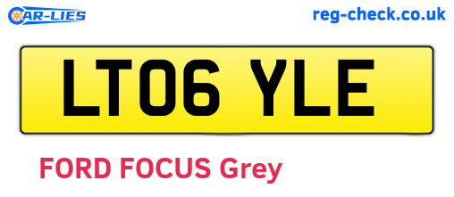 LT06YLE are the vehicle registration plates.