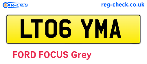 LT06YMA are the vehicle registration plates.