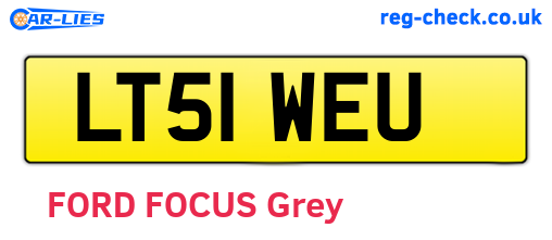 LT51WEU are the vehicle registration plates.