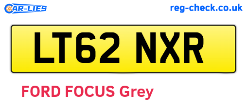 LT62NXR are the vehicle registration plates.