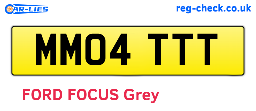 MM04TTT are the vehicle registration plates.