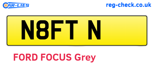 N8FTN are the vehicle registration plates.