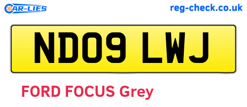 ND09LWJ are the vehicle registration plates.
