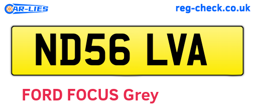 ND56LVA are the vehicle registration plates.
