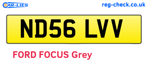 ND56LVV are the vehicle registration plates.
