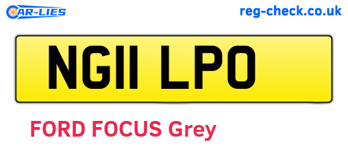 NG11LPO are the vehicle registration plates.