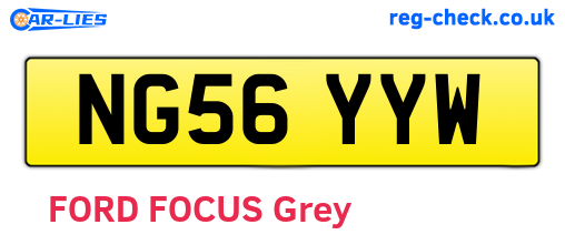 NG56YYW are the vehicle registration plates.