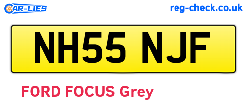 NH55NJF are the vehicle registration plates.