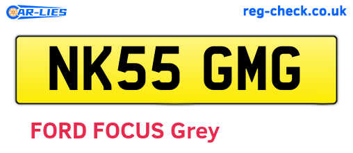 NK55GMG are the vehicle registration plates.