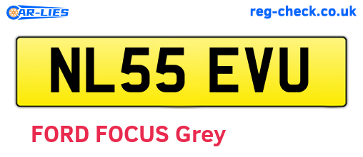 NL55EVU are the vehicle registration plates.