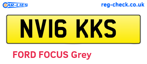 NV16KKS are the vehicle registration plates.