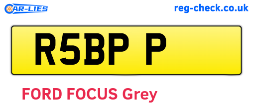 R5BPP are the vehicle registration plates.