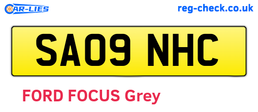 SA09NHC are the vehicle registration plates.