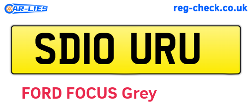 SD10URU are the vehicle registration plates.