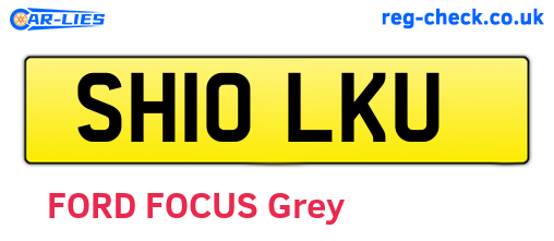 SH10LKU are the vehicle registration plates.