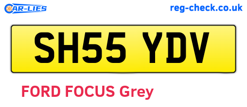 SH55YDV are the vehicle registration plates.
