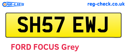 SH57EWJ are the vehicle registration plates.