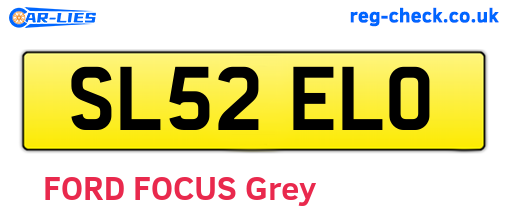 SL52ELO are the vehicle registration plates.
