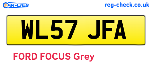 WL57JFA are the vehicle registration plates.