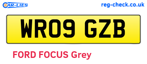 WR09GZB are the vehicle registration plates.