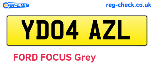 YD04AZL are the vehicle registration plates.