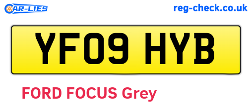 YF09HYB are the vehicle registration plates.
