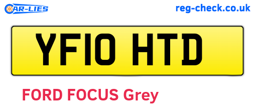 YF10HTD are the vehicle registration plates.