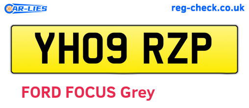 YH09RZP are the vehicle registration plates.