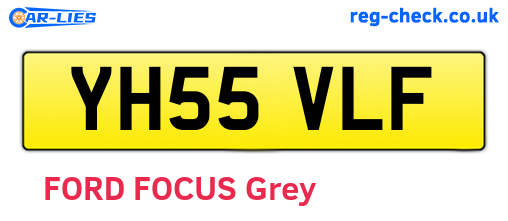 YH55VLF are the vehicle registration plates.