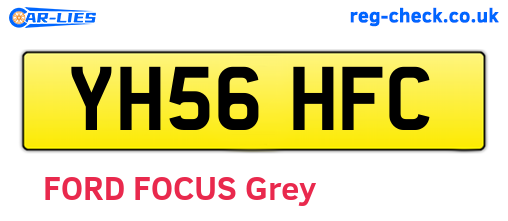YH56HFC are the vehicle registration plates.