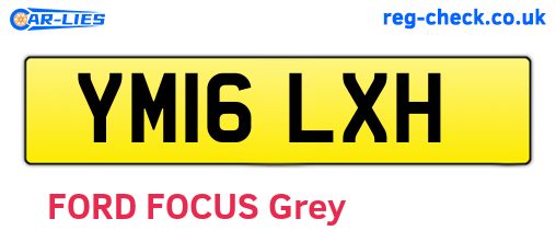 YM16LXH are the vehicle registration plates.