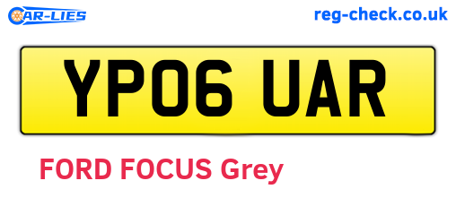 YP06UAR are the vehicle registration plates.
