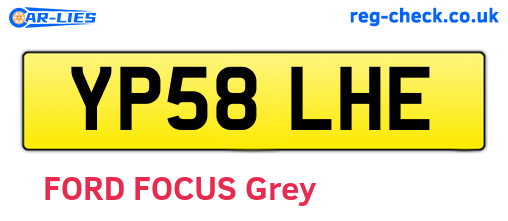 YP58LHE are the vehicle registration plates.
