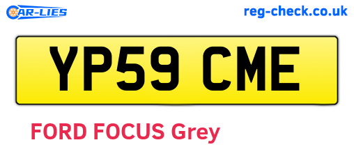 YP59CME are the vehicle registration plates.