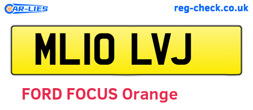 ML10LVJ are the vehicle registration plates.