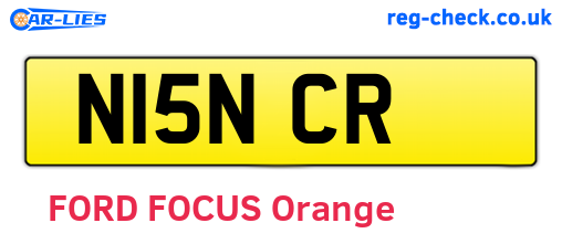 N15NCR are the vehicle registration plates.