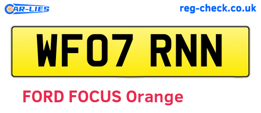 WF07RNN are the vehicle registration plates.