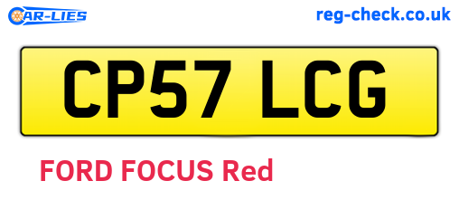 CP57LCG are the vehicle registration plates.