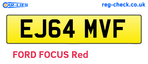 EJ64MVF are the vehicle registration plates.