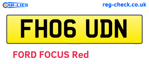 FH06UDN are the vehicle registration plates.