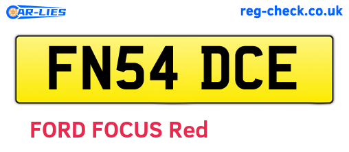 FN54DCE are the vehicle registration plates.