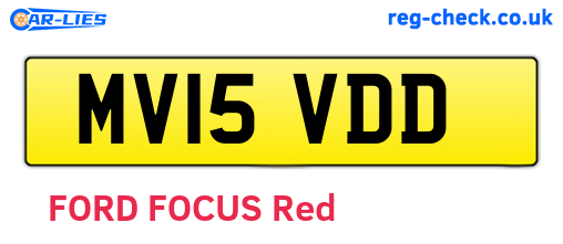 MV15VDD are the vehicle registration plates.