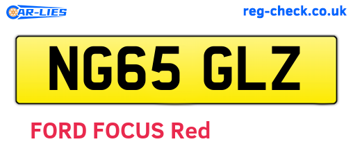 NG65GLZ are the vehicle registration plates.
