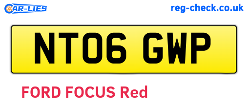 NT06GWP are the vehicle registration plates.