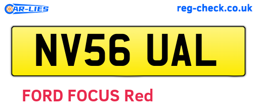 NV56UAL are the vehicle registration plates.