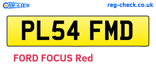 PL54FMD are the vehicle registration plates.